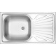 1-bowl steel sink with drainer