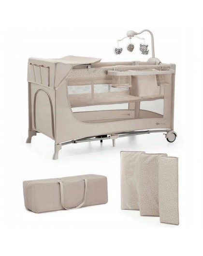 KinderKraft travel cot JOY 2 BEIGE