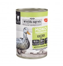 WIEJSKA ZAGRODA Monoprotein Duck - wet cat food - 400g