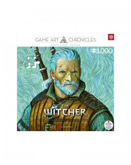 Good Loot Game Art Chronicles Puzzle: The Witcher Geralt & Vincent van Gogh (1000 elements)