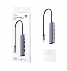 CUDY UH405 5-IN-1 USB-C Hub with HDMI 4K