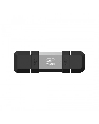 Silicon Power SP256GBUC3C51V1S USB flash drive 256 GB USB Type-A / USB Type-C 3.2 Gen 1 (3.1 Gen 1) Black, Silver