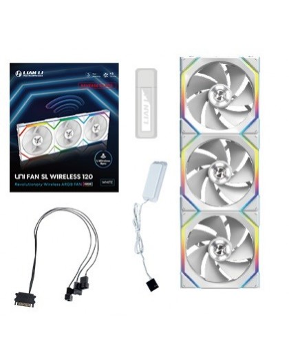 Lian Li UNI FAN SL Wireless 120 Reverse Blade Computer case 12 cm White 3 pc(s)