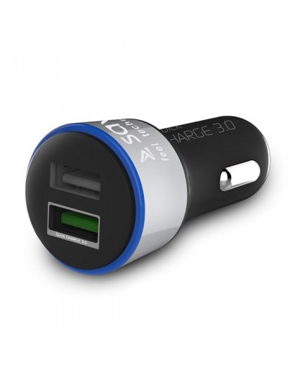 Savio Car Quick Charge charger Savio SA-06/B 3.0A, 2xUSB