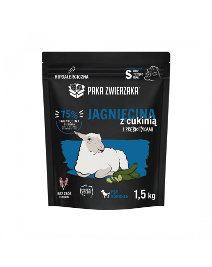 PAKA ZWIERZAKA Lamb with zucchini S - dry dog food - 1,5kg
