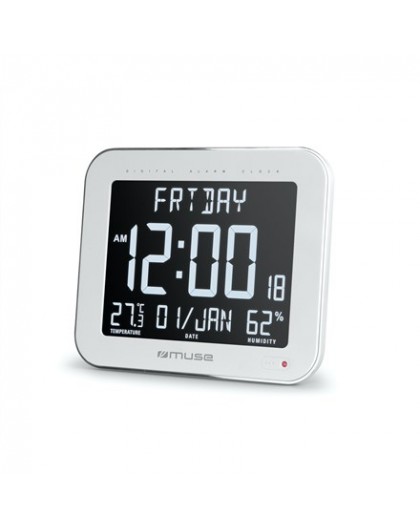Wall clock w. alarm function M-090 WMC White