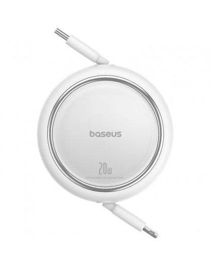 Baseus Free2Pull - 20 W USB-C to Lightning Retractable Cable, 1 m (white)