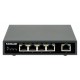 Intellinet 5-Port Gigabit Ethernet PoE+ Switch, Four PSE PoE Ports, IEEE 802.3at/af (PoE+/PoE) Compliant, PoE Power Budget up to
