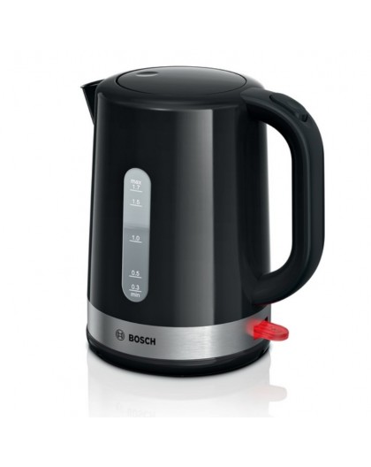 Bosch TWK6A513 electric kettle 1.7 L 2200 W Black, Stainless steel