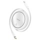 Baseus Free2Pull - 20 W USB-C to Lightning Retractable Cable, 1 m (white)