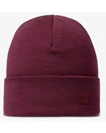 Buff Midweight Merino Wool Hat Red