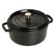 Staub Round Cast Iron Casserole - 3.8 ltr, Black