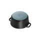 Staub Round Cast Iron Casserole - 3.8 ltr, Black