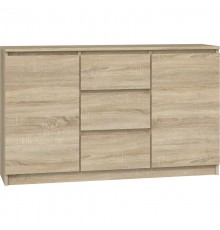 Topeshop KOMODA 2D3S DĄB SONOMA chest of drawers