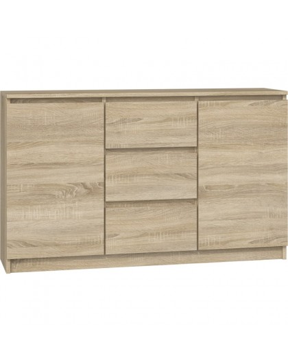 Topeshop KOMODA 2D3S DĄB SONOMA chest of drawers