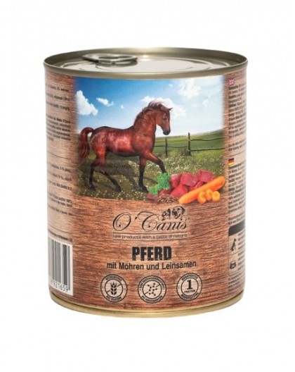 O'CANIS canned dog food- wet food- horse meat with potato- 800 g