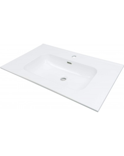 Ceramic recessed washbasin - 80 cm