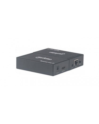 Manhattan 1080p HDMI over IP Extender Kit, Extends 1080p Signal up to 120m with a Network Switch and Single Ethernet Cable, IR S