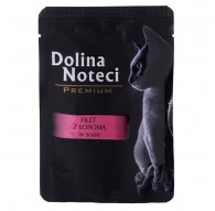 Dolina Noteci Premium salmon fillet with sauce - wet cat food - 85 g