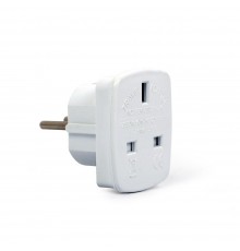 Gembird A-AC-UKEU-001 power plug adapter Type G (UK) Type F White