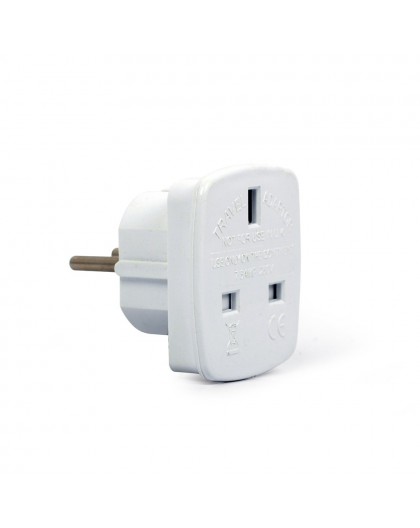 Gembird A-AC-UKEU-001 power plug adapter Type G (UK) Type F White