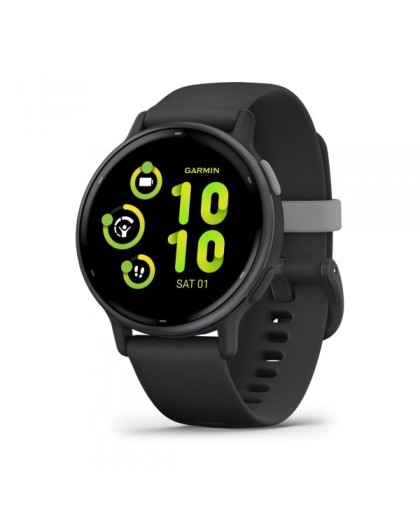 Garmin Vivoactive 5 3.05 cm (1.2") AMOLED 42 mm Digital 390 x 390 pixels Touchscreen Black Wi-Fi GPS (satellite)