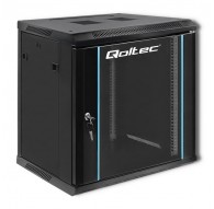 Qoltec 19" RACK cabinet | 12U | 600 x 635 x 450 | Black | Hanging
