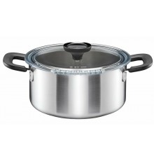 Pot 3L stainless steel with lid Functional