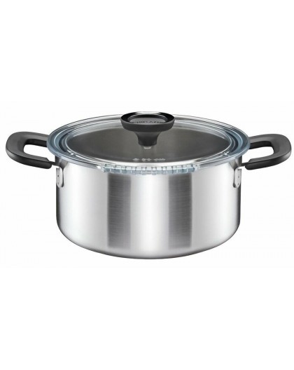 Pot 3L stainless steel with lid Functional