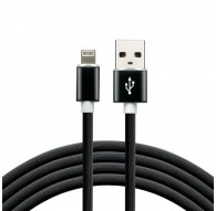 everActive cable USB Lightning 1m - Black, silicone, quick charge, 2,4A - CBS-1IB