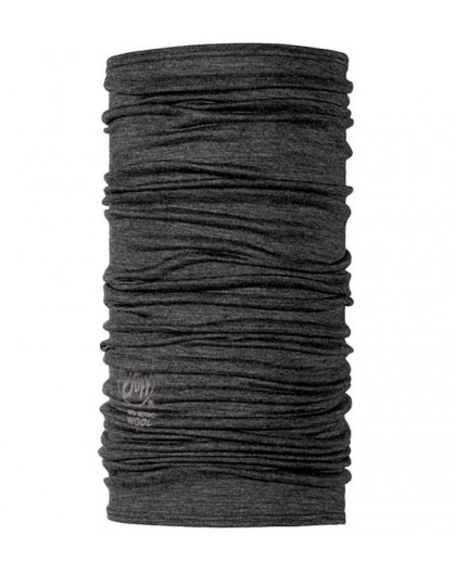 Buff Merino Wool Neckwear Grey