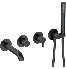 4-hole concealed bathtub mixer