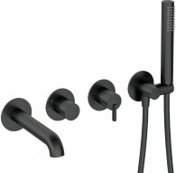 4-hole concealed bathtub mixer