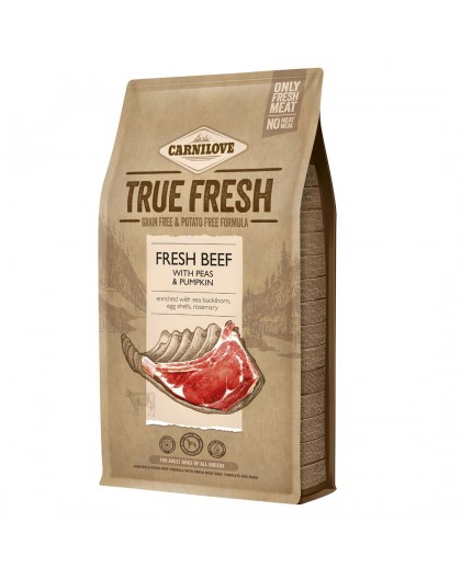 CARNILOVE True Fresh Dog Adult Beef with peas and pumpkin - dry dog food - 11,4kg