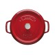Staub Round Cast Iron Pot - 3.8 ltr, Red