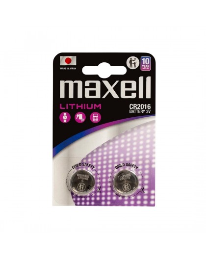MAXELL Lithium battery LITHIUM CR2016 2 pcs. 3V