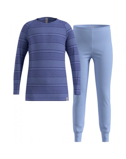 Thermal underwear – Odlo Set long ACTIVE WARM SET size 104 cm Navy blue
