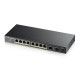 Zyxel GS1100-10HP v2 haldamata Gigabit Ethernet (10/100/1000) Power over Ethernet (PoE) musta värvi