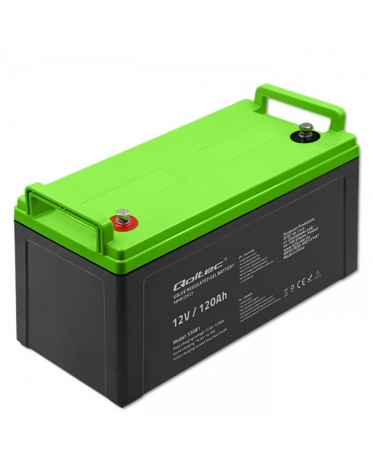 Qoltec Battery żelowy | 12V | 120Ah | GEL | 34.8kg