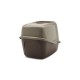 SAVIC Nestor warm gray-chocolate brown - covered cat litter box - 56x39x38.5 cm - 1 pc.