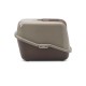 SAVIC Nestor warm gray-chocolate brown - covered cat litter box - 56x39x38.5 cm - 1 pc.