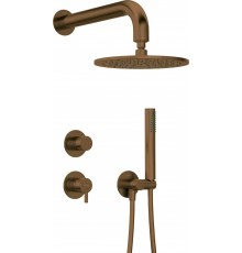 Concealed shower set with showerhead
