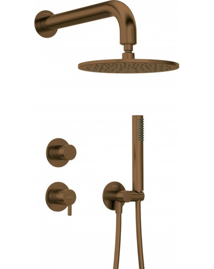 Concealed shower set with showerhead