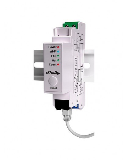 Shelly - DIN rail - "Pro EM 50A" - electricity meter - includes 2x 50A terminals measuring function - WLAN - LAN