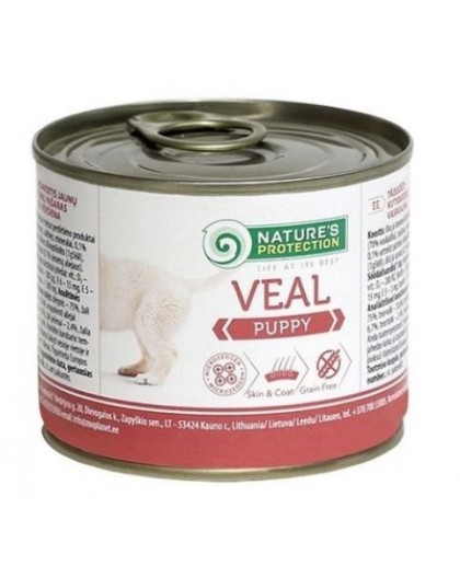NATURE'S PROTECTION Puppy Veal - wet food for puppies - 200 g