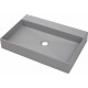 Granite countertop washbasin with space for a tap - 60x40 cm