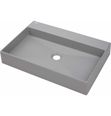 Granite countertop washbasin with space for a tap - 60x40 cm