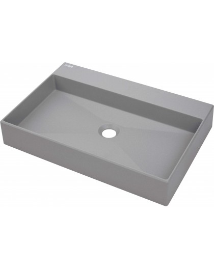 Granite countertop washbasin with space for a tap - 60x40 cm
