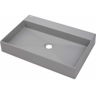 Granite countertop washbasin with space for a tap - 60x40 cm