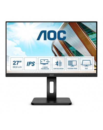 AOC 27P2Q LED display 68.6 cm (27") 1920 x 1080 pixels Full HD Black